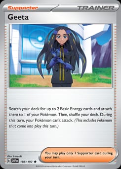 2023 Obsidian Flames Geeta #188 card