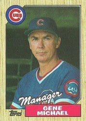 1987 Topps Base Set Gene Michael #43 card