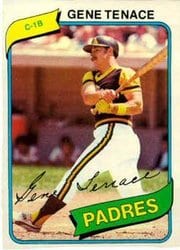 1980 Topps Base Set Gene Tenace #704 card