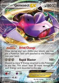 2016 Fates Collide Genesect-EX #64 card