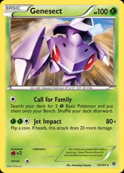 Plasma Blast Genesect #10 card