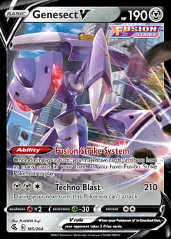 Fusion Strike Genesect V #185 card