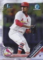 2019 Bowman Chrome Prospects Genesis Cabrera #BCP-142 card