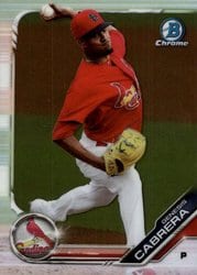 2019 Bowman Chrome Prospects Genesis Cabrera #BCP-187 card