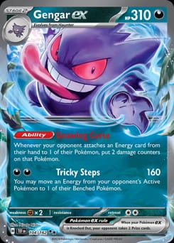2024 Temporal Forces Gengar ex #104 card