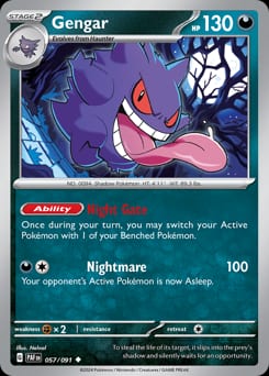 2024 Paldean Fates Gengar #57 card