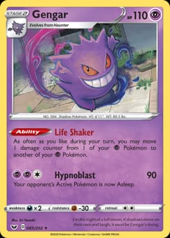 2020 Sword & Shield Gengar #85 card