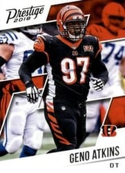 2018 Panini Prestige Base Set Geno Atkins #9 card