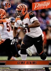 2019 Panini Prestige Base Set Geno Atkins #49 card