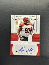 2020 Panini National Treasures Signatures Geno Atkins #S-GA card