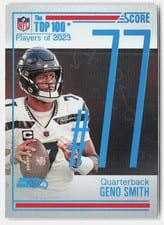 2024 Score Top 100 Geno Smith #77 card