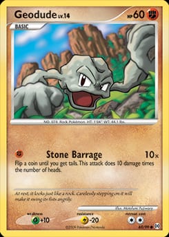 Arceus Geodude #65 card