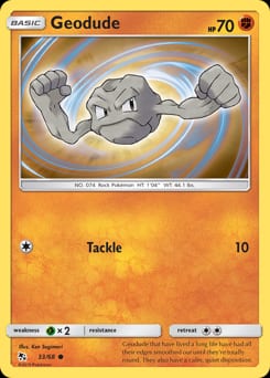 Hidden Fates Geodude #33 card