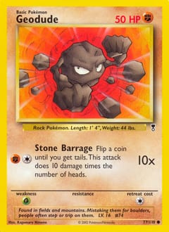 Legendary Collection Geodude #77 card