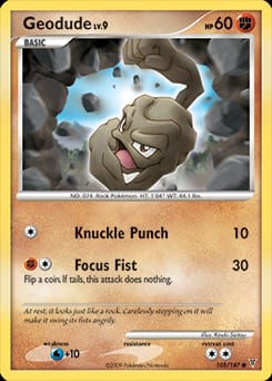 2009 Supreme Victors Geodude #105 card
