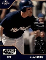 2002 Upper Deck 40-Man Base Set Geoff Jenkins #537 card