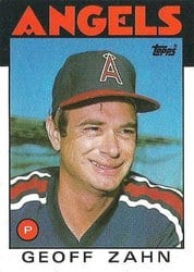 1986 Topps Base Set Geoff Zahn #42 card