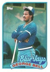 1989 Topps Base Set George Bell #50 card