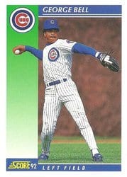 1992 Score Base Set George Bell #45 card