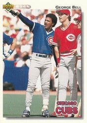 1992 Upper Deck Base Set George Bell #236 card