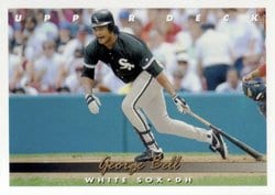 1993 Upper Deck Base Set George Bell #345 card
