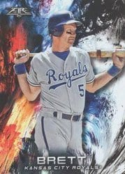 2018 Topps Fire Base Set George Brett #176 card