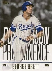 2018 Topps Update Postseason Preeminence George Brett #PO-6 card