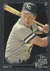 2019 Topps Allen & Ginter X Base Set George Brett #109 card