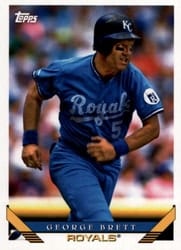 2019 Topps Archives Base Set George Brett #210 card
