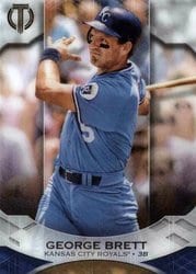 2019 Topps Tribute Base Set George Brett #87 card