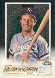 2020 Topps Allen & Ginter Chrome Base Set George Brett #18 card