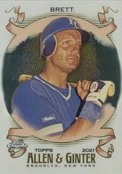 2021 Topps Allen & Ginter Chrome Base Set George Brett #147 card