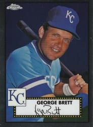 2021 Topps Chrome Platinum Anniversary Base Set George Brett #608 card