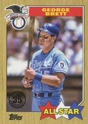 2022 Topps 1987 Topps Baseball All-Stars George Brett #87AS-39 card