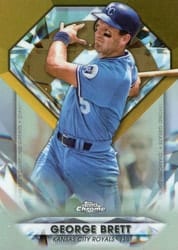 2022 Topps Chrome Update Diamond Greats Die-Cuts George Brett #DGC-35 card