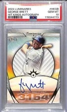 2024 Topps Luminaries Hit Kings Autographs George Brett #HK-GB card