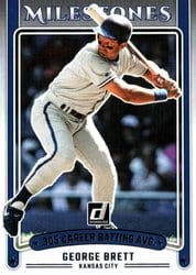 2025 Donruss Milestones George Brett #3 card