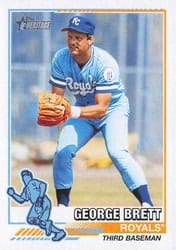 2025 Topps Heritage 1976 Redefined George Brett #76R-1 card