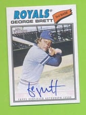 2026 Topps Heritage Real One Autographs George Brett #77RO-GB card