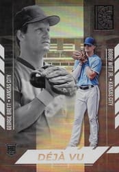 2022 Panini Capstone Deja Vu George Brett / Bobby Witt Jr. #DV-5 card