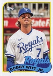 2023 Topps Archives 1989 Doubleheaders George Brett / Bobby Witt Jr. #89DH-21 card