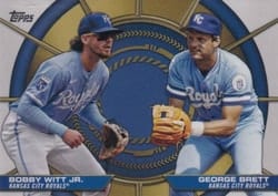 2025 Topps Dynamic Duos George Brett / Bobby Witt Jr. #DD-1 card