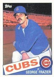 1985 Topps Base Set George Frazier #19 card