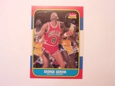 1986 Fleer George Gervin #36 card