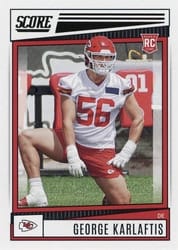2022 Score Base Set George Karlaftis #314 card