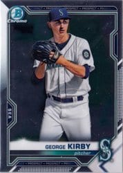 2021 Bowman Chrome Prospects George Kirby #BCP-117 card