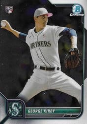 2022 Bowman Chrome Base Set George Kirby #34 card