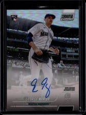 2022 Stadium Club Chrome Autographs George Kirby #SCCUA-GKI card