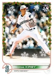 2022 Topps Holiday Base Set George Kirby #HW166b card