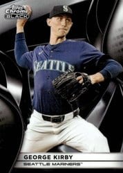 2025 Topps Chrome Black Base Set George Kirby #17 card